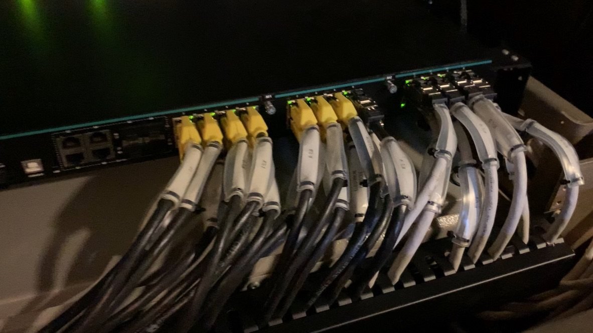 Vessel network cabling